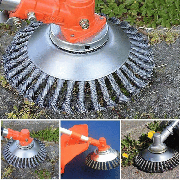 GreenCut™ - Universal 6/8 Inch Steel Wire Weed Brush Cutter Head - Jess Garden